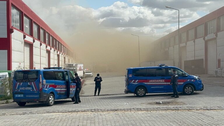 Diyarbakır – Mega Sanayi’de bir depoda yangın