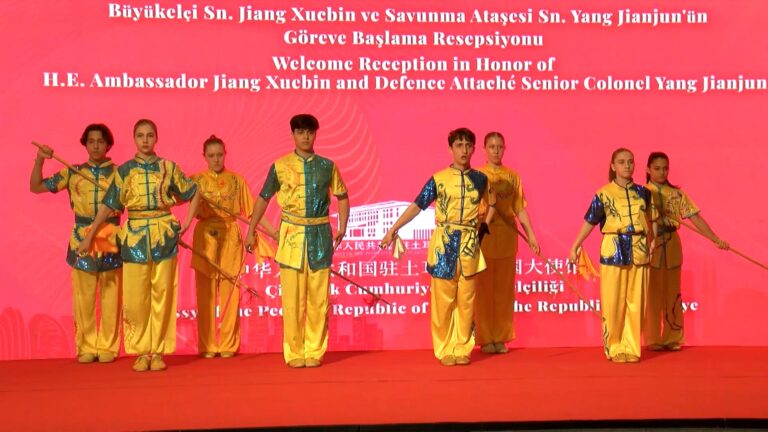 Ankara – Jiang Xuebin’in Çin Büyükelçiliği görevi resepsiyonla kutlandı