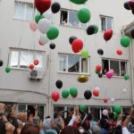 Kas hastası Raziye'nin isteği; Filistin bayrağını simgeleyen balonlar gökyüzüne bırakıldı 1 kas hastasi raziyenin istegi filistin bayragini simgeleyen balonlar gokyuzune birakildi 5c63ca81f108