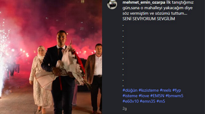 ‘Kız isteme’ye giderken yolu kapatıp meşale yakan sürücülere ceza, damat adayına gözaltı