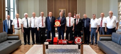 Cumhurbaşkanı Ersin Tatar, Türk Barış Kuvvetleri Gaziler Derneği Heyetini Kabul Etti