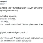 81 ilde ruhsatsiz silah operasyonu 2 bin 82 supheliye islem yapildi 3de697c178ce