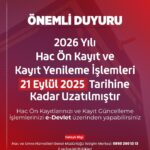 hac on kayit ve kayit guncelleme islemleri 21 eylule uzatildi 8ffe73619357