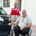 milli sporcunun calinan tekerlekli sandalyesi ayni gun bulunup teslim edildi 544a4b076a7f