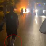 motosikletteki yangina kirik bacagiyla mudahale etti o anlar kamerada d078d427b1e0