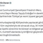 Almanya Şansölyesi Friedrich Merz, Türkiye'ye Resmi Ziyaret Gerçekleştirecek 1 almanya sansolyesi merz turkiyeyi ziyaret edecek 8e0817f242f1
