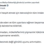 Kayıt Dışı Ekonomiyle Mücadelede Teknolojinin Gücünden Yararlanıyoruz 1 bakan simsek beyanname vermeyen mukellefler vergi dairelerine bildirildi 54d7eac1df42