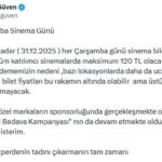 birol guven her carsamba sinema biletleri maksimum 120 tl olacak 8e4e34f4f773