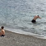 bodrumda saganaga ragmen turistler denize girdi 125033fbabd7