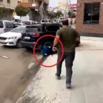 cipiyle tartistigi kisinin ayaklarini ezdi o anlar kamerada e314785cb8e8