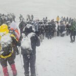 Cumhuriyet Tırmanışı Palandöken Zirvesinde Gerçekleşti, Öğrenciler Hava Şartlarına Rağmen Bayrak Açtı! 9 dagcilar cumhuriyet tirmanisinda tipiye yakalandi ae17cb8981a2