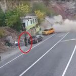 dagdan kopan kaya parcasinda son anda kurtuldu o anlar kamerada 15508676929b