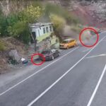 dagdan kopan kaya parcasinda son anda kurtuldu o anlar kamerada dc36171c2888