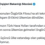 disisleri sozcusu keceli 18 vatandasimizin yarin ogleden sonra ulkemize donmesi ongorulmektedir 5286c9fb71f0