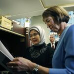 Emine Erdoğan ve Charlotte Merz, Cumhurbaşkanlığı Millet Kütüphanesi'ni Ziyaret Etti 2 emine erdogan almanya basbakani merzin esiyle millet kutuphanesini ziyaret etti 0e0aed092c7c