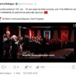 Emine Erdoğan, Cumhuriyet Bayramı Programı'nda Türk milletinin azmi ve fedakarlığını vurguladı 1 emine erdogandan 29 ekim ozel programina iliskin paylasim 6bd228581b7e