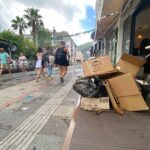 fethiyede saganak sonrasi sel sulari cekildi temizlik calismasi yapildi 833b7f0224e8