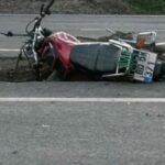 is makinesiyle carpisan motosikletin surucusu hayatini kaybetti 45bf136810a4