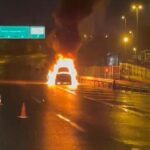 istanbul 15 temmuz sehitler koprusunde otomobil alev alev yandi 1192af6e1d32