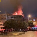 istanbul beyoglunda tekstil atolyesinin catisi alev alev yandi bc41a76b4000
