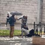 istanbul gaziosmanpasada tartistigi kisiyi once yerde surukledi sonra kaldirim tasiyla darbetti 6060a932aa18