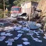 istanbul sariyerde soforun direksiyon hakimiyetini kaybettigi kamyon alt yola dustu b684453e1c2f