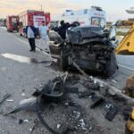 istanbul silivride otomobil hafriyat kamyonuna carpti 2 yarali b6205acf0d4a
