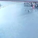 motosiklet ile otomobilin carpistigi kaza kamerada 2 yarali eb374a5ab0d5