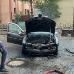 otomobili alev alan surucu yangin tibbi oksijen dolum yapildigi anda cevreye yayilan gaz nedeniyle cikti 332bc35f76a6