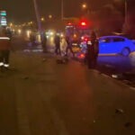 trafikte sikistirilan surucu serit degistirirken kaza yapti 1 agir yarali 00cc89e4ed19