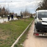 2 hafif ticari aracin carpistigi kazada 1 kisi yaralandi o anlar kamerada 9d627a658f23