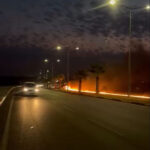 adanada seyir halindeki otomobil alev alev yandi o anlar kamerada 78e7d095b117