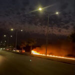 adanada seyir halindeki otomobil alev alev yandi o anlar kamerada 8952f1e93914