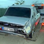 alkollu surucunun kullandigi otomobil mezarliga girdi ea18a953b76a