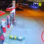 bursada alev alan motosiklet akaryakit istasyonuna devrildi o anlar kamerada 27095fa36629