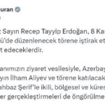 Erdoğan, 8 Kasım Zafer Günü İçin Azerbaycan'a Gidiyor 1 cumhurbaskani erdogan azerbaycana gidecek 7132d0ec1bea