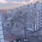 diyarbakirda agir hasarli 8 katli bina yikim sirasinda coktu 1327f0b7b765