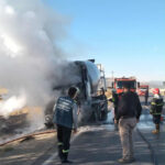 gaziantepte seyir halindeki beton mikseri yandi e313f3c18862