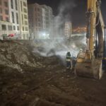 Doğalgaz Kaçağı Yangını, İki İşçiyi Yaraladı! 5 hatayda alt yapi calismasinda hasar goren dogalgaz borusu alev aldi 2 yarali 38c19a1d56de