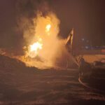 Doğalgaz Kaçağı Yangını, İki İşçiyi Yaraladı! 1 hatayda alt yapi calismasinda hasar goren dogalgaz borusu alev aldi 2 yarali b318c9b6bebf