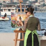 Kız Kulesi'nde Öğretmenler Günü'ne Özel Resim Etkinliği Gerçekleştirildi 2 istanbul 30 ogretmen kiz kulesinden istanbulu resmetti 8feabc0ef625