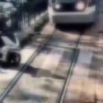 Tramvayın Motosiklete Çarptığı Kaza Anı Güvenlik Kamerasında Görüntülendi 1 istanbul beyoglunda tramvayin motosiklete carpma ani kamerada d2e4610cd114