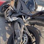 istanbul fatihte otomobile carpan motosiklet surucusu yaralandi guvenlik kamerasi eklendi 32699e4e4163