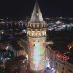 istanbul galata kulesinde e ticaret haftasi kapsaminda lazer gosterisi 47b052bcc618