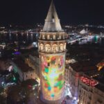 istanbul galata kulesinde e ticaret haftasi kapsaminda lazer gosterisi 58aefdcf77ba