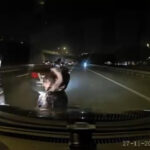 istanbul kagithane tem otoyolunda aracin onunde durdu cocukla motosikletten inip hayatini tehlikeye atti ek bilgiyle 182c42261f3d