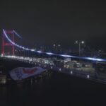 istanbul kizilay haftasi kapsaminda fsm koprusune kizilay bayragi asildi 84d1f6752b0f
