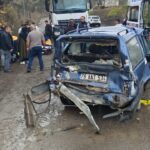 Karabük'te otomobil ve kamyonun çarpıştığı kazada 5 kişi yaralandı, sağlık durumu iyi! 1 otomobil ile kamyon carpisti 5 yarali be80e7bb4cbc