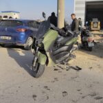 otomobille carpisan motosikletin surucusu agir yaralandi video eklendi 1a6cc4173394