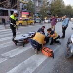 yayaya carpmamak icin fren yapinca devrilen motosikletin surucusu yaralandi 81065c038b0c